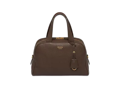 PRADA Women's Leather Handbag "Brown"