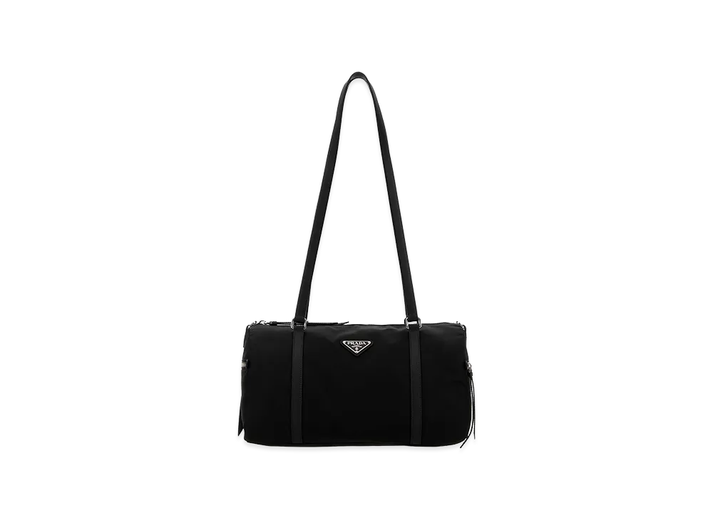PRADA Wonen's Re-Nylon Large Shoulder Bag "Black"