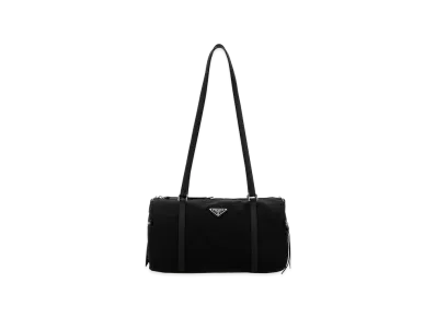 PRADA Wonen's Re-Nylon Large Shoulder Bag "Black"