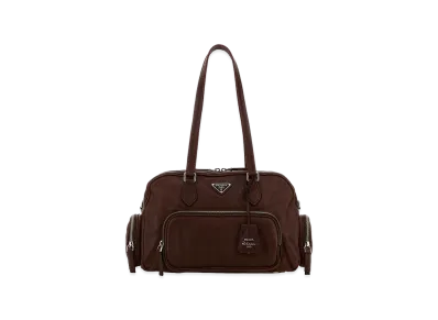 PRADA Women's Leather Shoulder Bag "Brown"