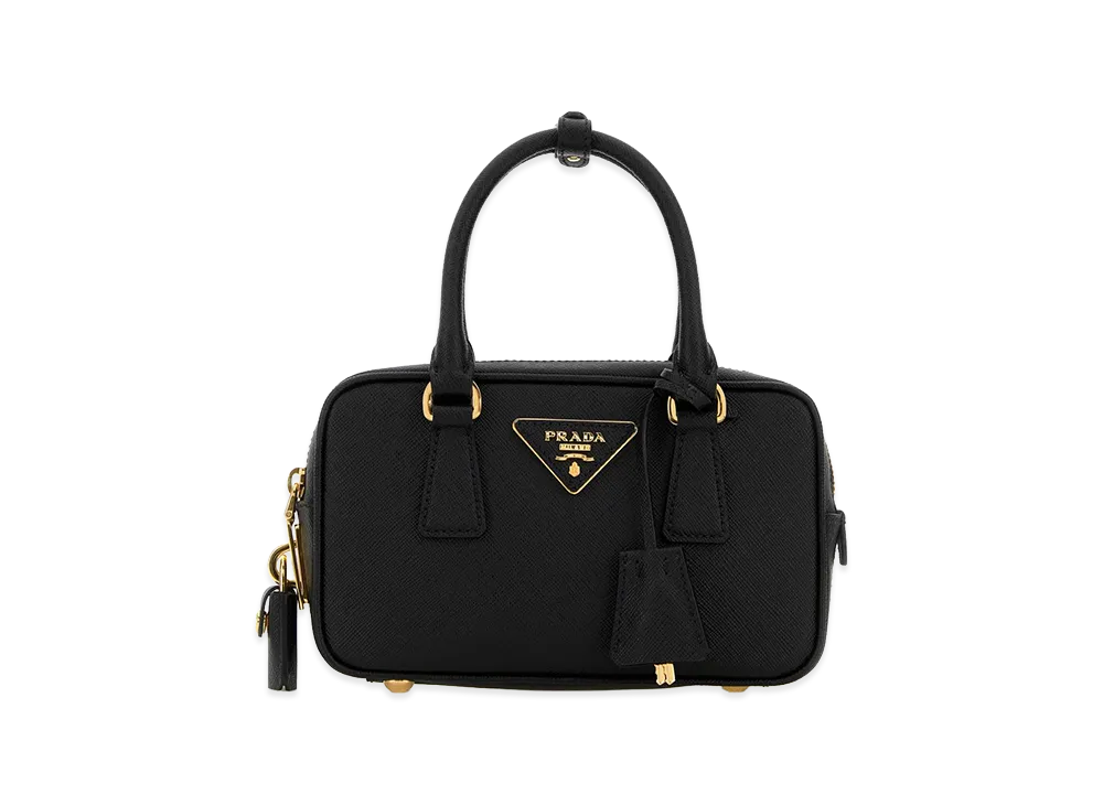 PRADA Women's Leather Handbag "Black"