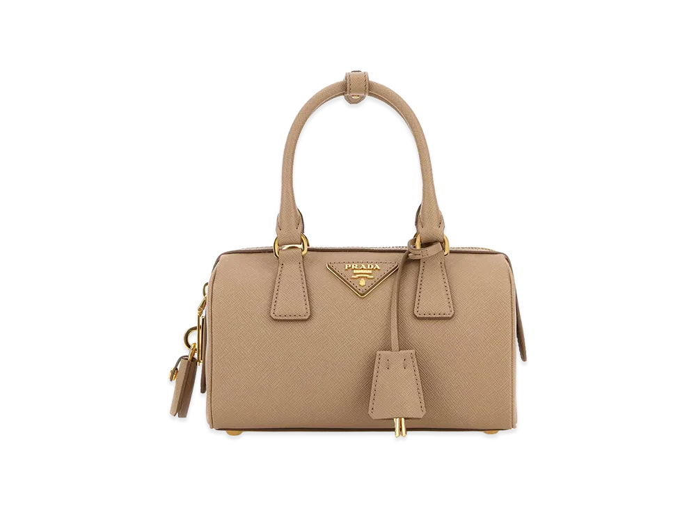 PRADA Women's Leather Handbag "Printed"