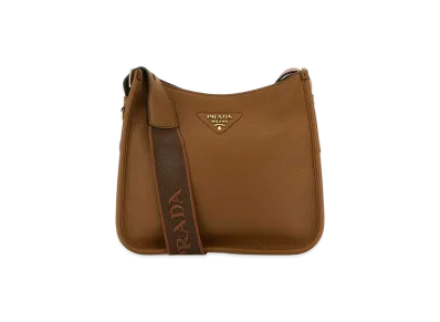 PRADA Wonen's Leather Shoulder Bag "Brown"