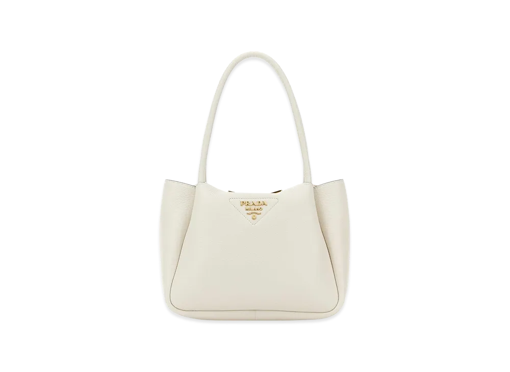PRADA Wonen's Leather Small Handbag "White"