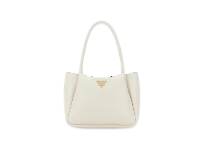 PRADA Wonen's Leather Small Handbag "White"