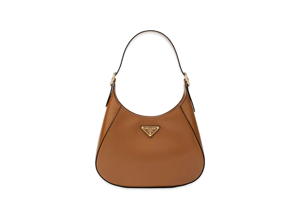 PRADA Women's Borsa Hobo A Spalla "Cannella"