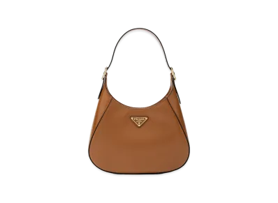 PRADA Women's Borsa Hobo A Spalla "Cannella"
