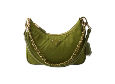 PRADA Re-Edition 1995 Chaine Re-Nylon Mini-Bag "Olive"