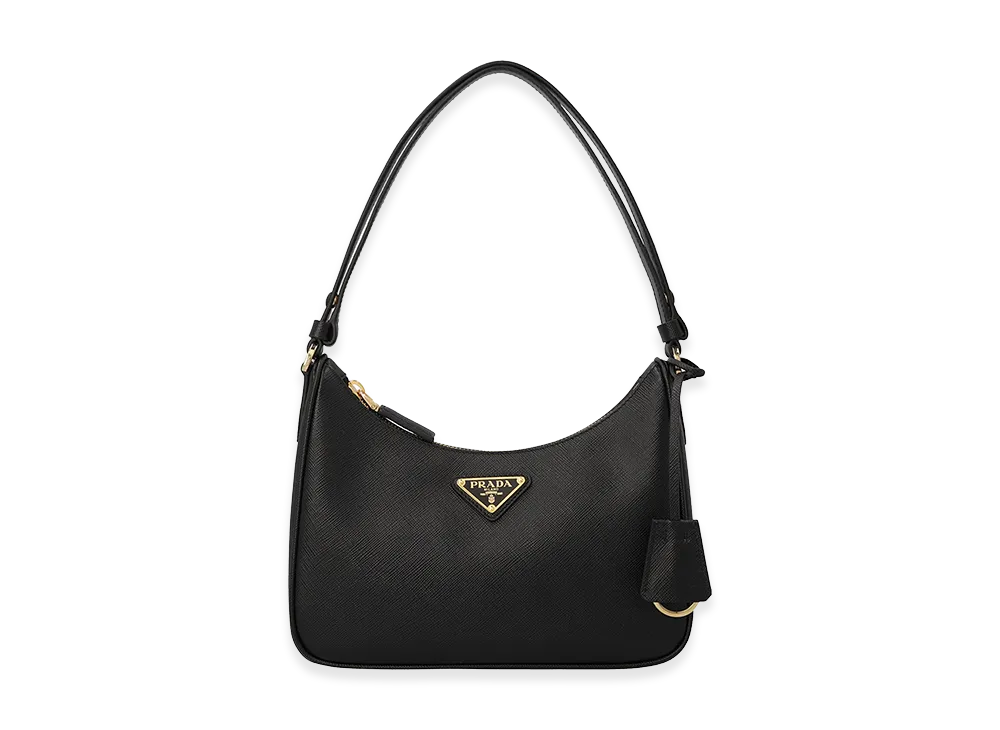 PRADA Women's Leather Mini Re-Edition Handbag "Black"