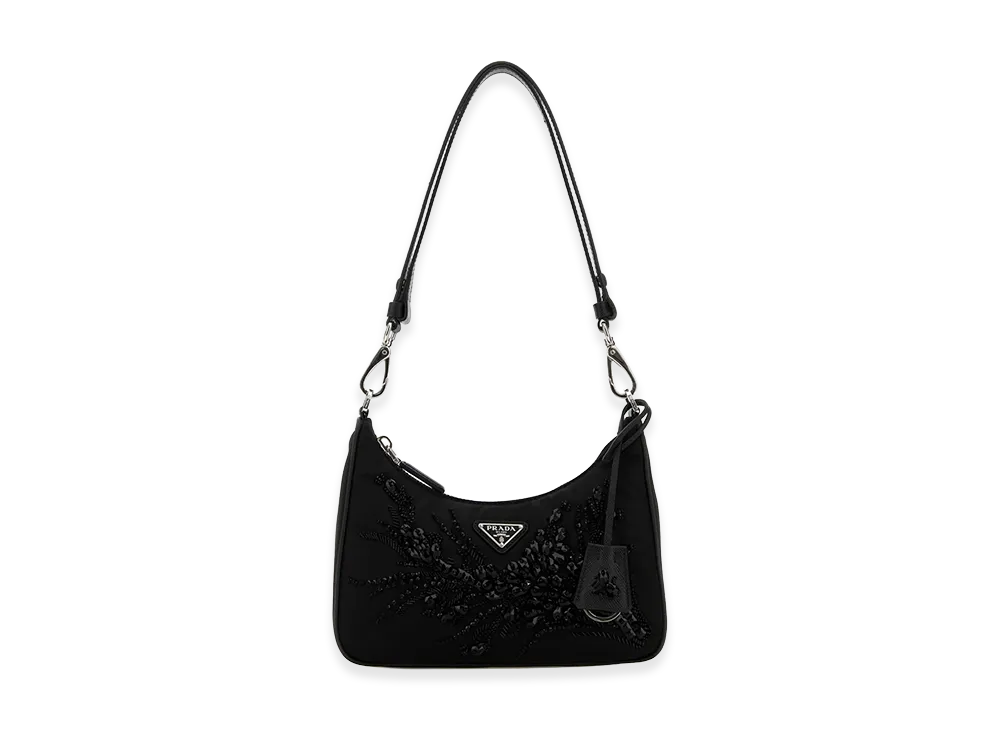 PRADA Women's Re-Nylon Re-Edition Shoulder Bag "Black"