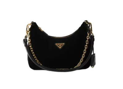 PRADA Re-Edition Velvet Mini-Bag "Black"