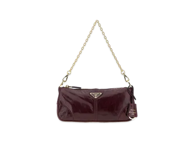 PRADA Women's 'Re-Edition 2002' Medium Shoulder Bag "Bordeaux"