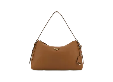PRADA Women's Leather Shoulder Bag "Beige"