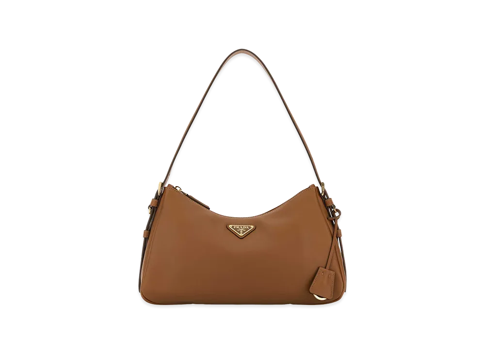 PRADA Women's Leather Medium Aimace Shoulder Bag "Beige"