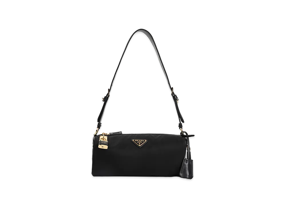 PRADA Women's Padlock Shoulder Bag "Black"