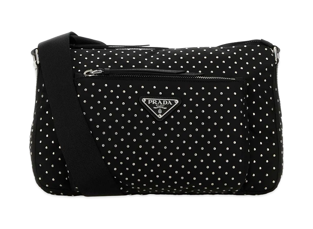 PRADA Women's Re-Nylon Crossbody Bag "Black"