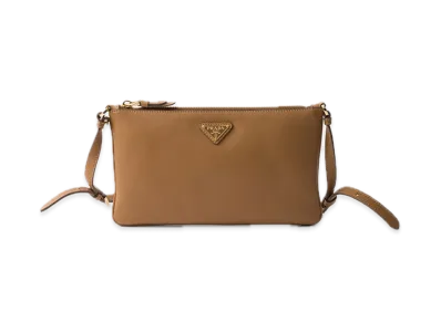 PRADA Leather Pouch "Camel"