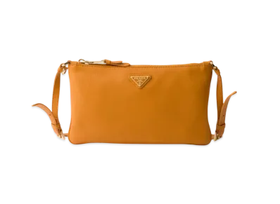 PRADA Leather Pouch "Mustard Yellow"