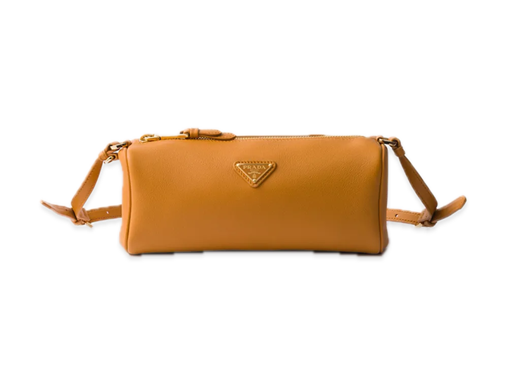 PRADA Leather Pouch "Mustard"