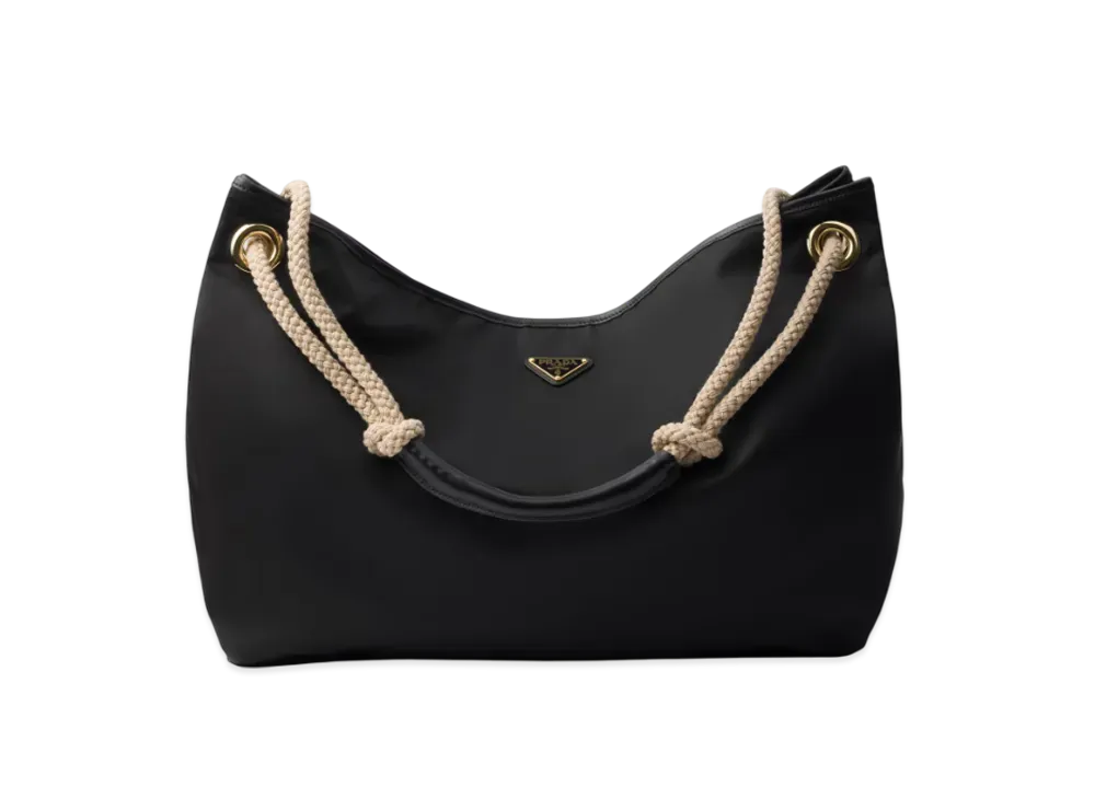 PRADA Mariner Large Re-Nylon Shoulder Bag "Black"