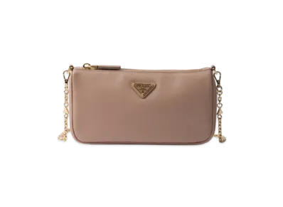 PRADA Saffiano Leather Mini-Bag "Pink Beige"