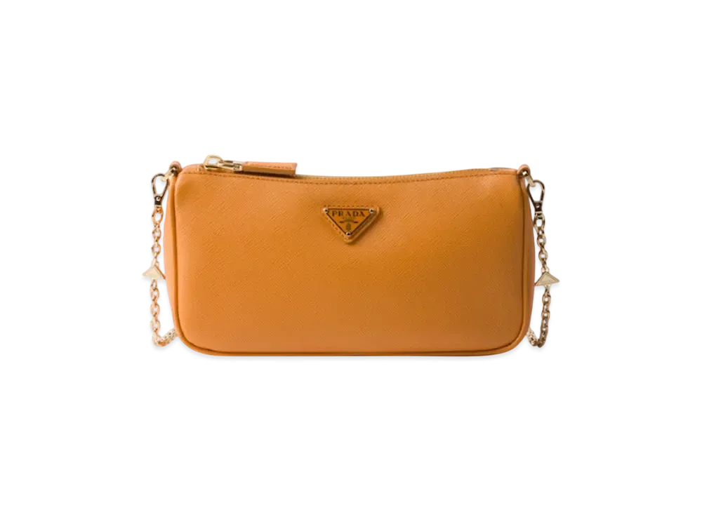 PRADA Saffiano Leather Mini-Bag "Mustard Yellow"