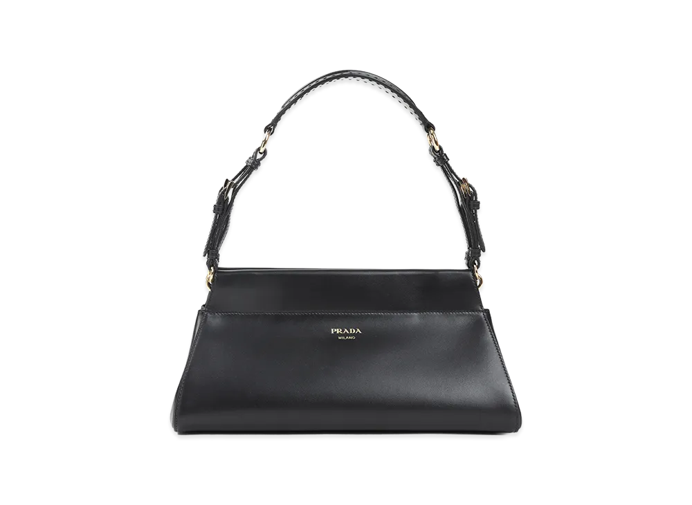 PRADA Women's 'Enchaine' Medium Shoulder Bag "Black"
