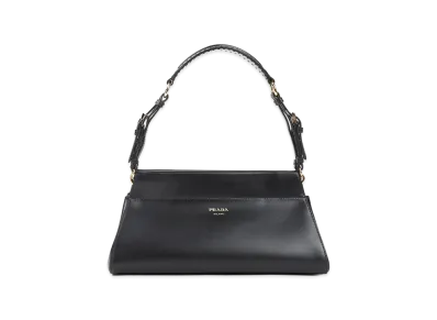 PRADA Women's 'Enchaine' Medium Shoulder Bag "Black"