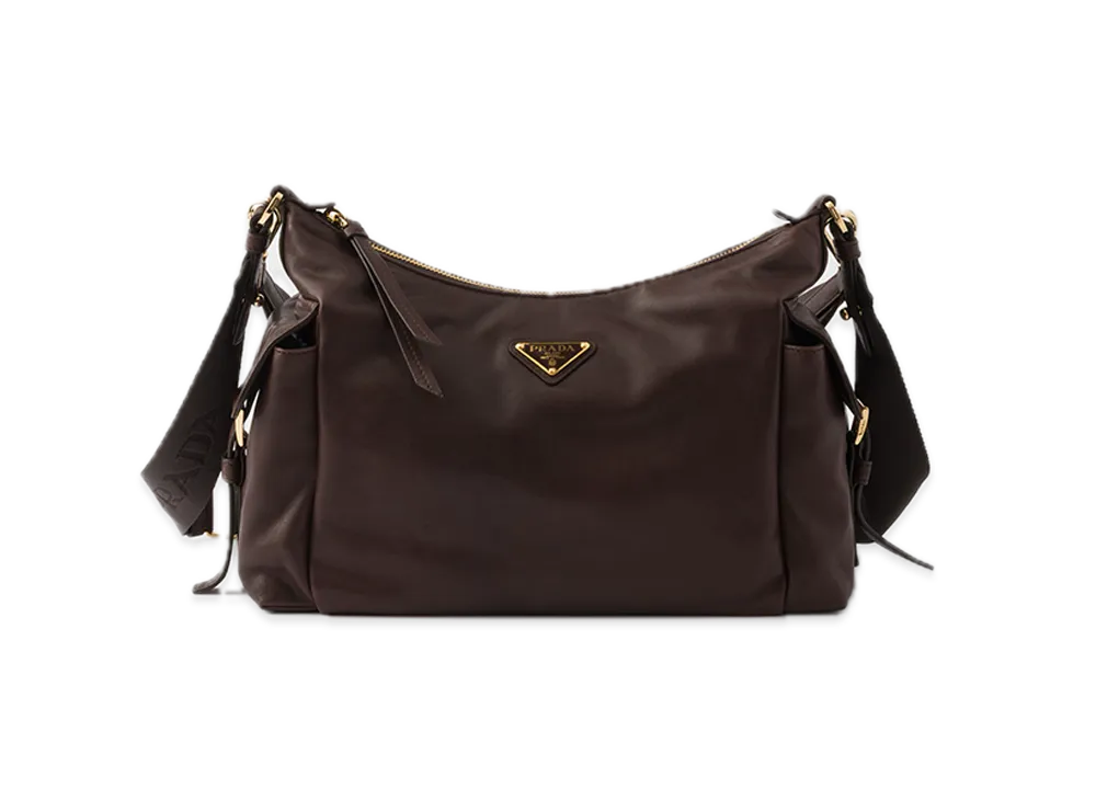 PRADA Explorer Large Nappa Leather Bag "Brown"