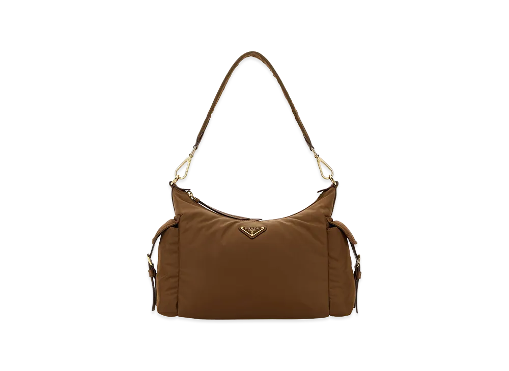 PRADA Wonen's Re-Nylon Shoulder Bag "Camel"