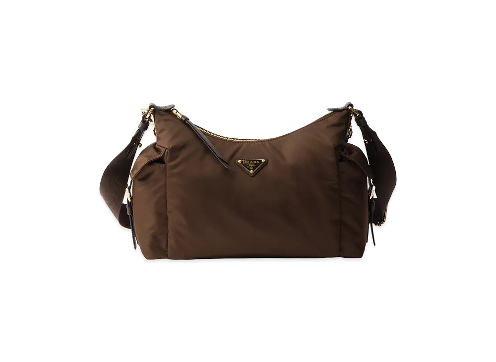 PRADA Explorer Large Re-Nylon x Leather Bag "Sienna Brown"