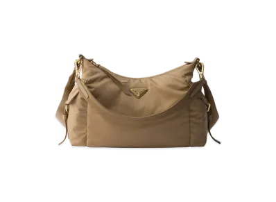 PRADA Explorer Large Re-Nylon x Leather Bag "Camel Brown"