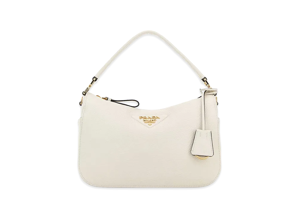 PRADA Wonen's Leather Small Handbag "White"