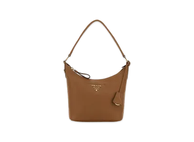 PRADA Wonen's Leather Shoulder Bag "Brown"