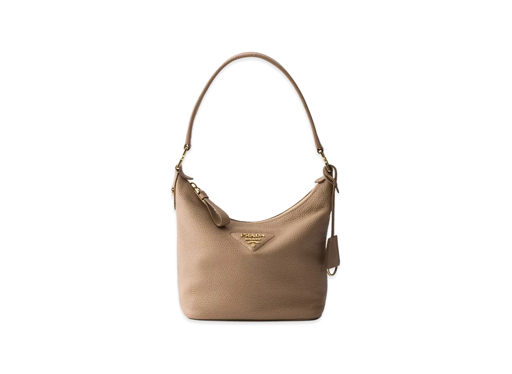 PRADA Leather Mini Bag "Cameo Beige"