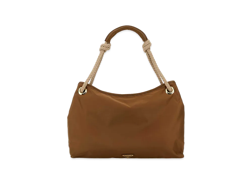 PRADA Women's Fabric Shopping Bag "Camel"