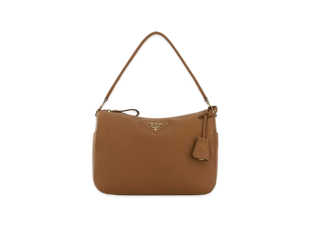 PRADA Women's Leather Medium Shoulder Bag "Brown"