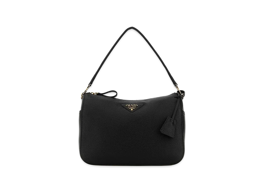 PRADA Women's Leather Medium Shoulder Bag "Black"