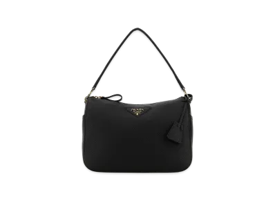 PRADA Women's Leather Medium Shoulder Bag "Black"