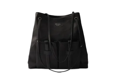 PRADA Large Leather Bag "Black"