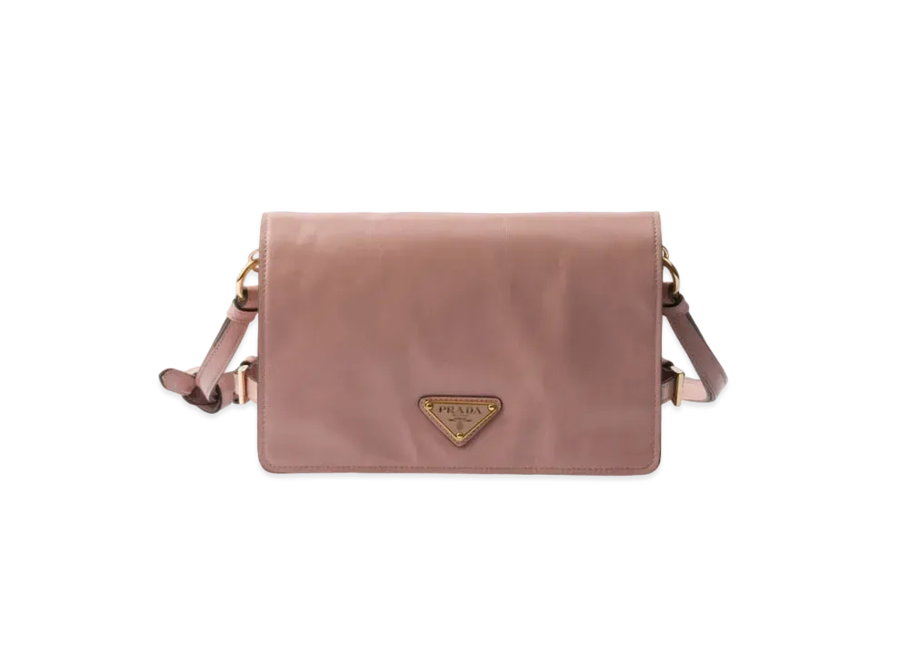 PRADA Leather Shoulder Bag "Lily of the Valley"