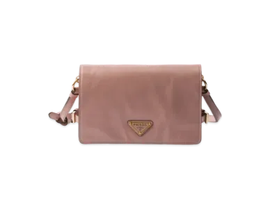PRADA Leather Shoulder Bag "Lily of the Valley"