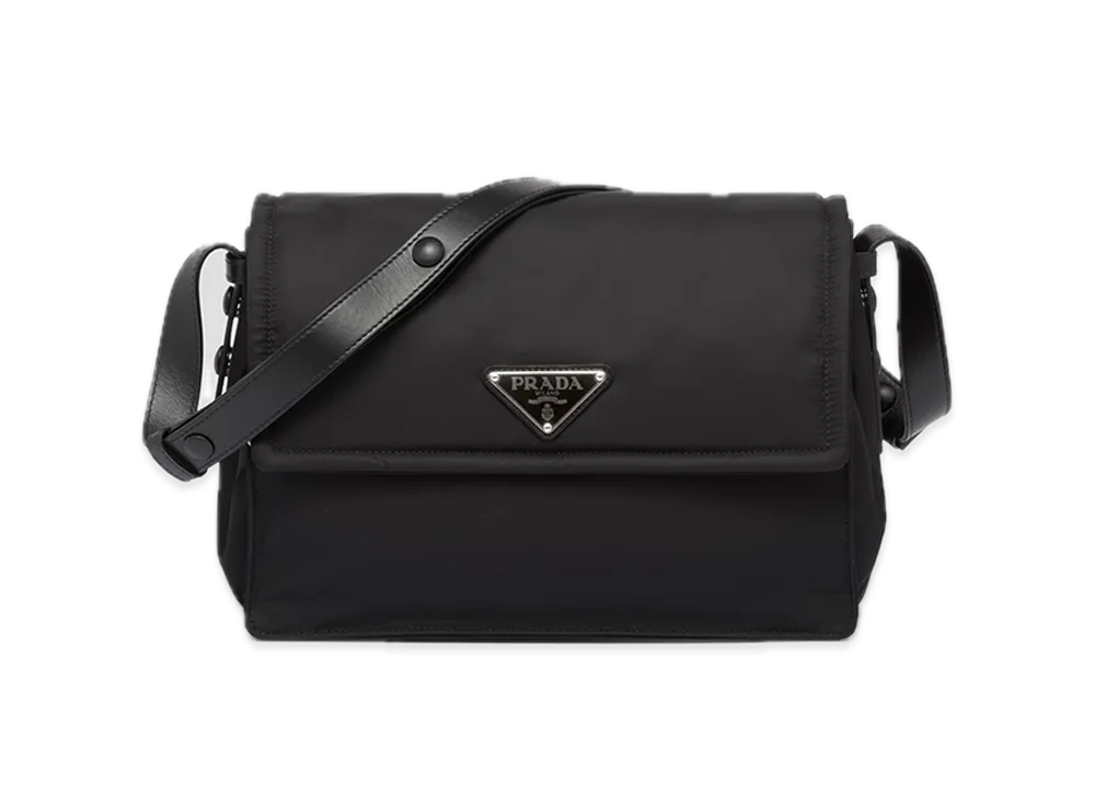 PRADA Medium Padded Re-Nylon Shoulder Bag "Black"