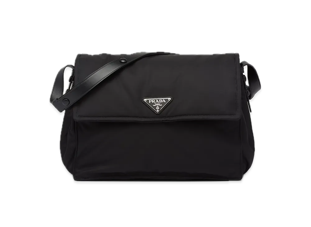 PRADA Re-Nylon Large Padded Shoulder Bag "Black"