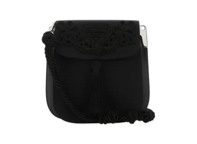 PRADA Women's Nylon Crossbody Bag "Black"