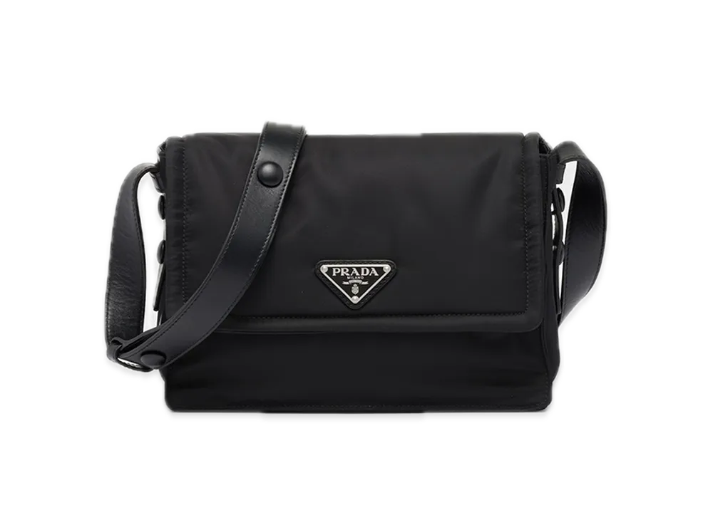 PRADA Small Padded Re-Nylon Shoulder Bag "Black"