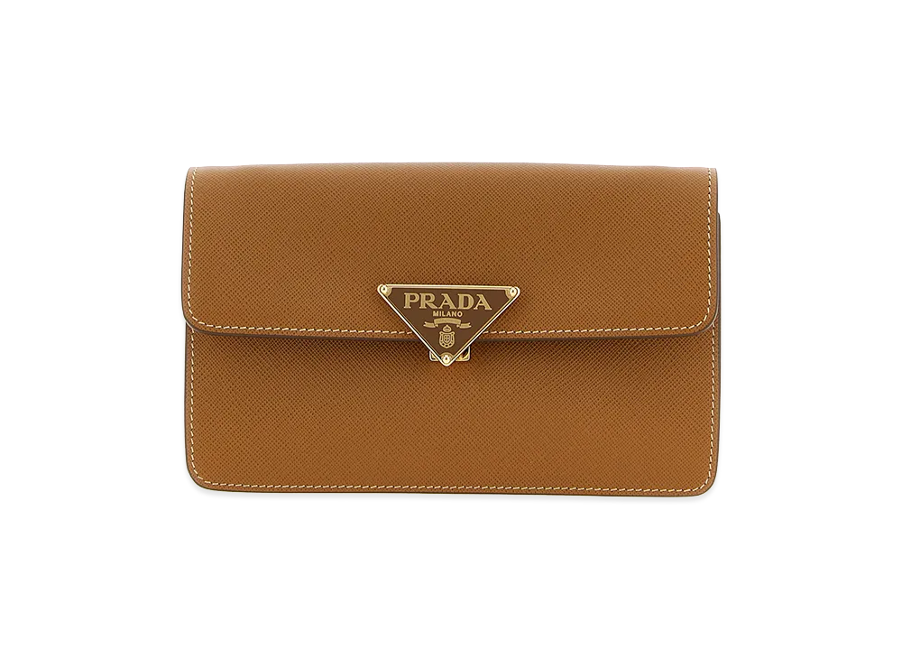 PRADA Women's Saffiano Mini Crossbody Bag "Beige"