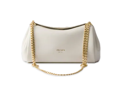 PRADA Tumult Nappa Leather Small Bag "White"