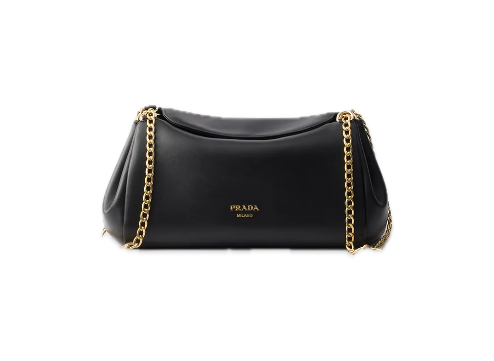 PRADA Tumult Nappa Leather Small Bag "Black"