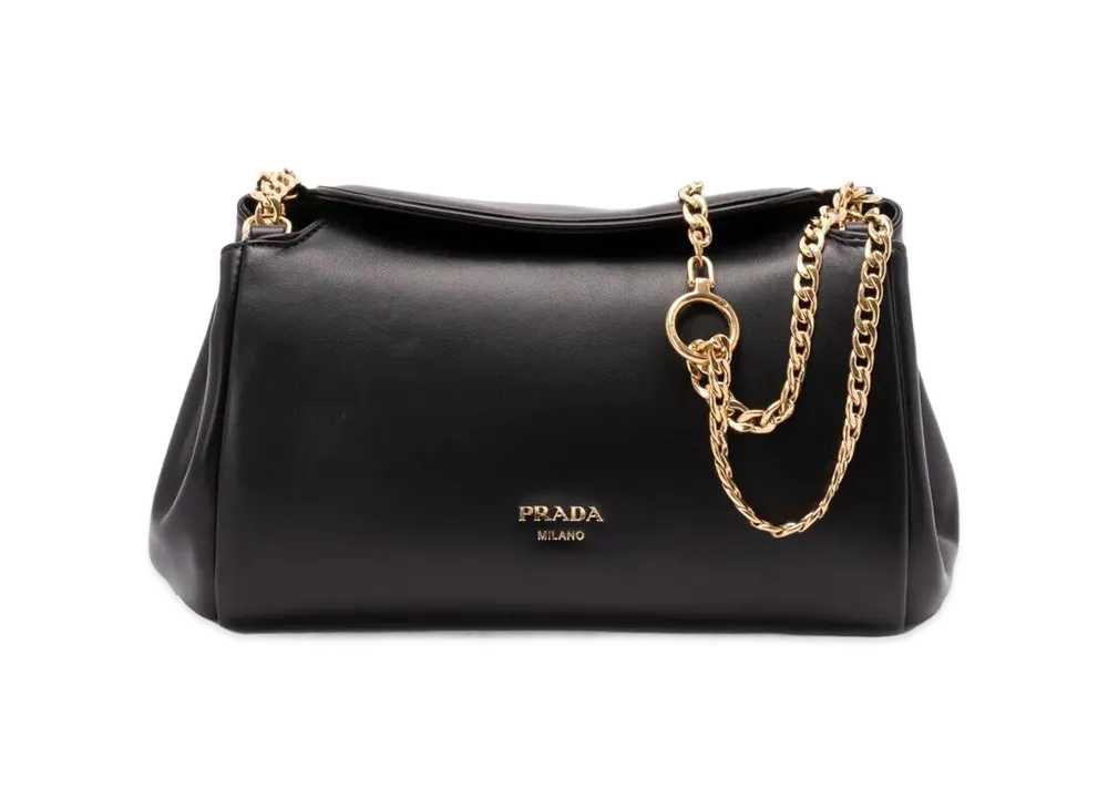 PRADA Women's Nappa Shoulder Bag "Black"